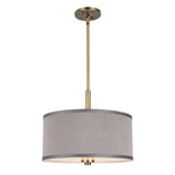 Woodbridge Lighting Drum 15" Shade Pendant w/ LED Bulb
