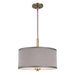 Woodbridge Lighting Drum 15" Shade Pendant w/ LED Bulb