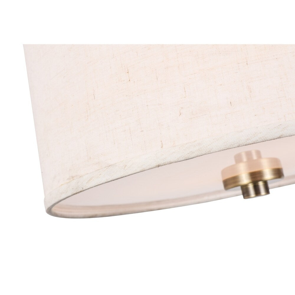 Woodbridge Lighting Drum 15" Shade Pendant w/ LED Bulb
