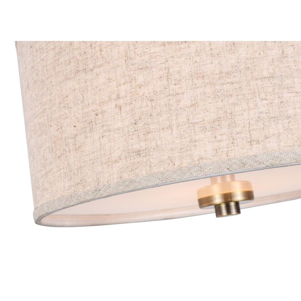Woodbridge Lighting Drum 15" Shade Pendant w/ LED Bulb