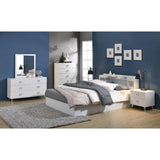 Wooden 6 Drawers Dresser in White Finish