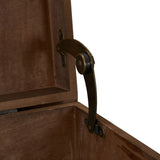 Household Essentials Wooden Arch Storage Trunk with Hinged Lid - 10.3"L x 20.0"W x 11.4"H