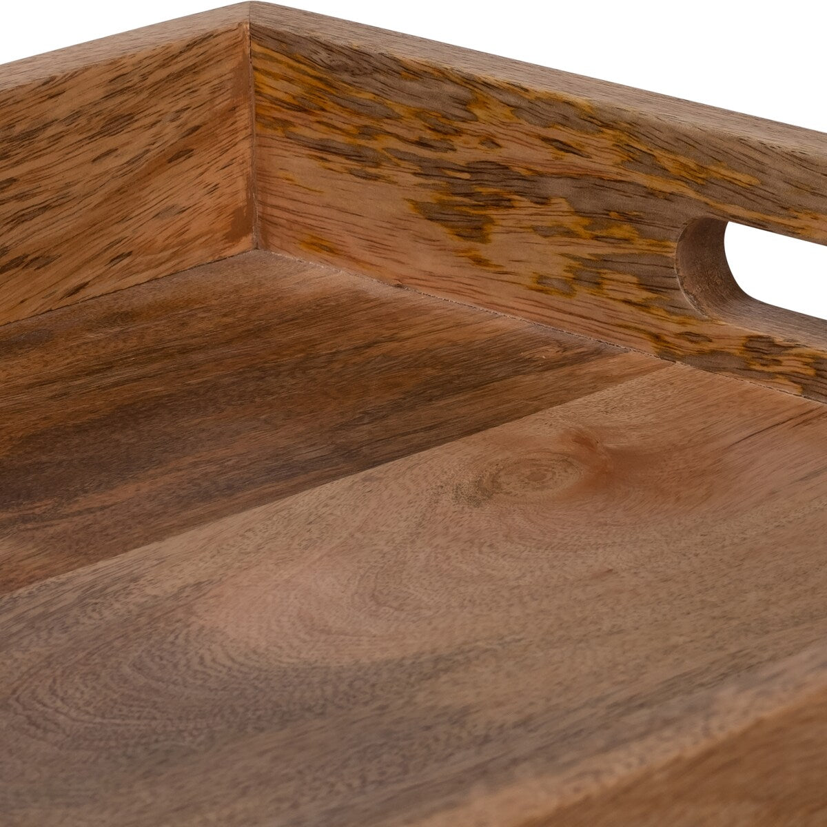 Wooden Butler Tray with Stand 30" x 32" Brown TV Tray Contemporary Rustic Decorative Stand or Storage Display - 30" x 15" x 32"
