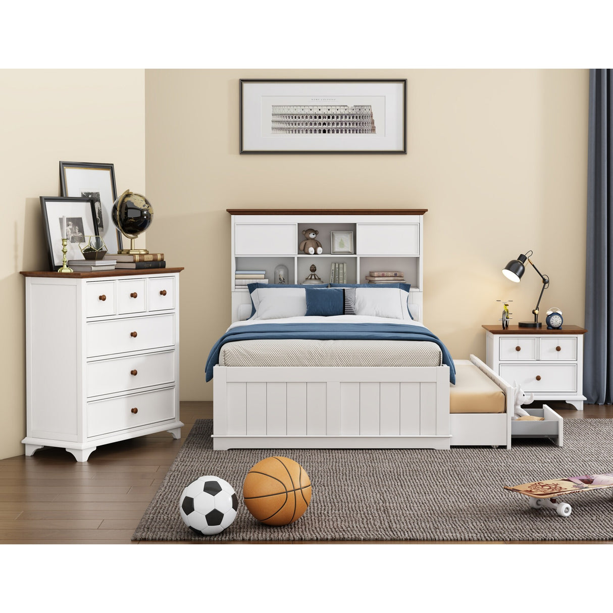 Wooden Captain Bedroom Set