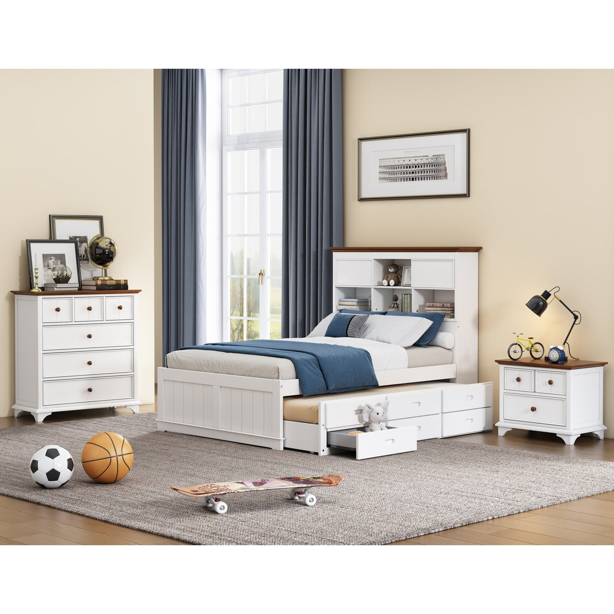Wooden Captain Bedroom Set