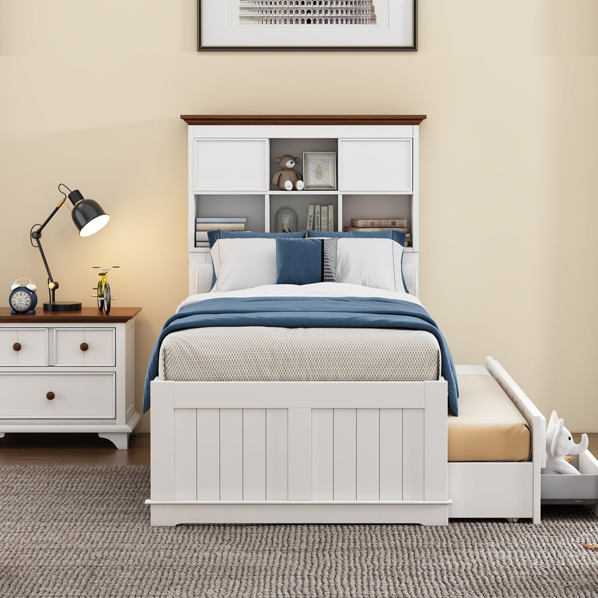 Wooden Captain Bedroom Set