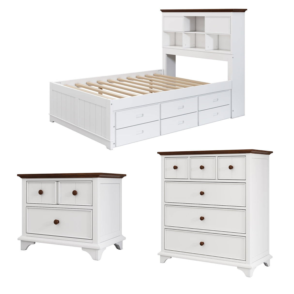 Wooden Captain Bedroom Set