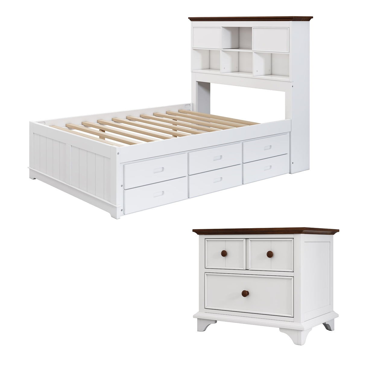 Wooden Captain Bedroom Set