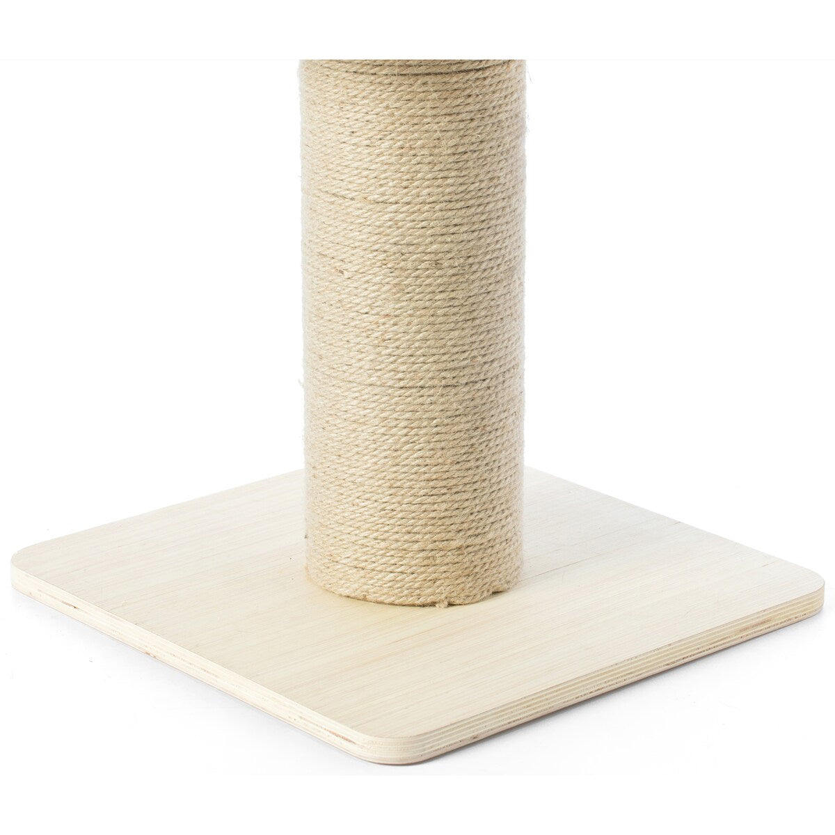 Wooden Cat Sisal Scratching Post Tree Tower with Seat Pet Bed Lounge - Natural