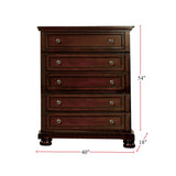 Wooden Chest in Dark Cherry Finish