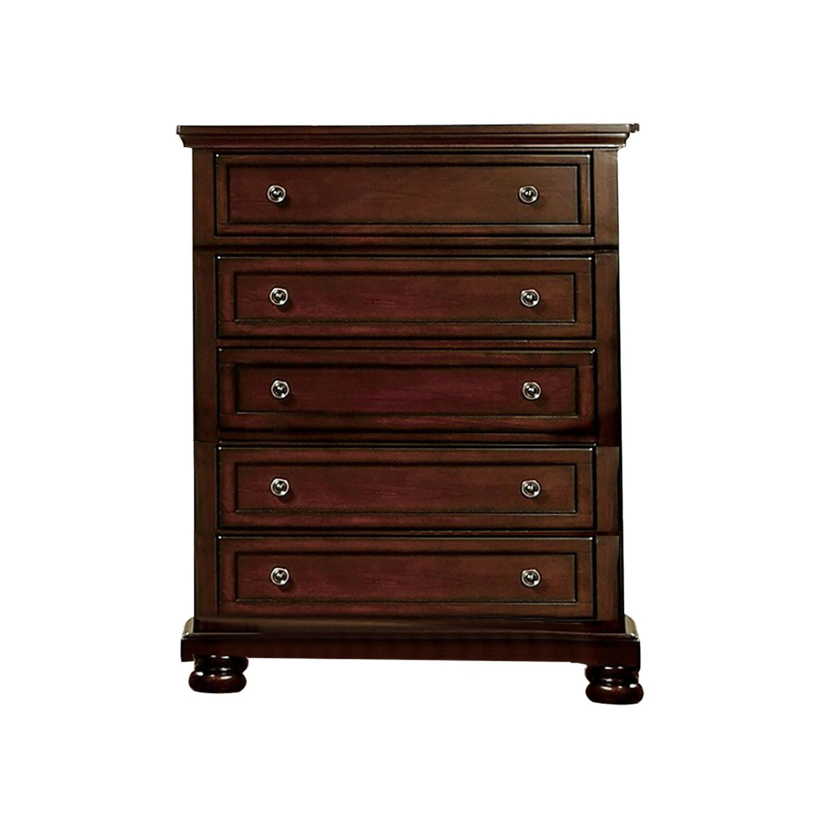 Wooden Chest in Dark Cherry Finish