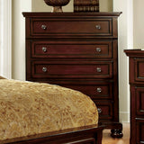 Wooden Chest in Dark Cherry Finish