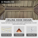 Wooden Coated Aluminum Frame Canopy