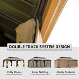 Wooden Coated Aluminum Frame Canopy