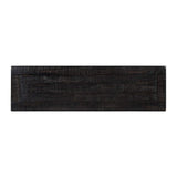 Wooden Console Table With Three Drawers, Antique Black