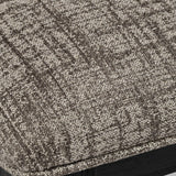 Wooden Counter Height Stool with Fabric Padded Backrest,Set of 2, Dark Gray
