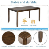 Wooden Dining Rectangular Table set for 4,Kitchen Dining Table for Small Space for Dining Room kitchen