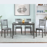Wooden Dining Rectangular Table set for 4,Kitchen Dining Table for Small Space for Dining Room kitchen