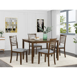 Wooden Dining Rectangular Table set for 4,Kitchen Dining Table for Small Space for Dining Room kitchen