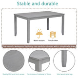 Wooden Dining Rectangular Table set for 4,Kitchen Dining Table for Small Space for Dining Room kitchen