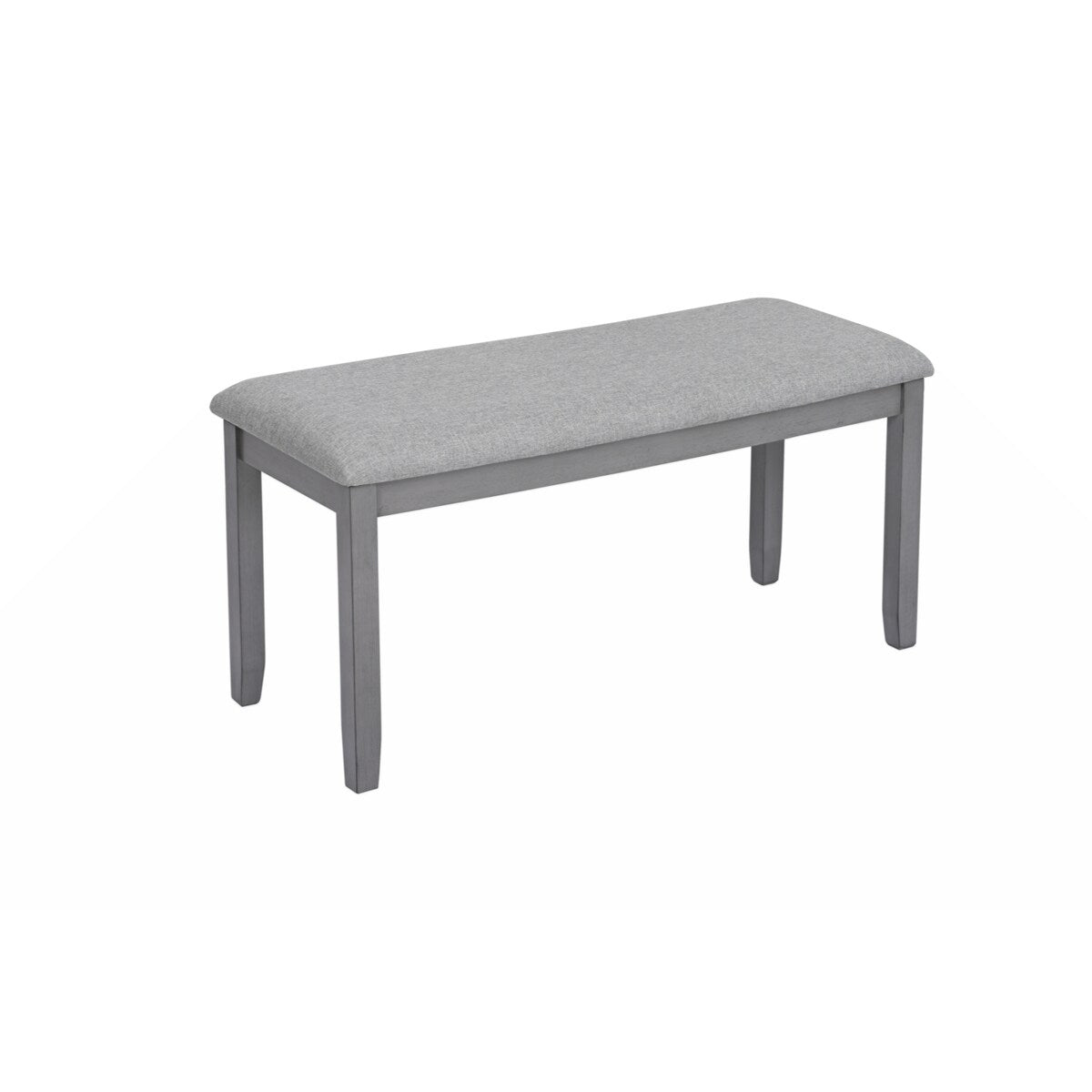 Wooden Dining Rectangular Table with Bench, Kitchen Table with Bench for Small Space,6 Person Dining Table