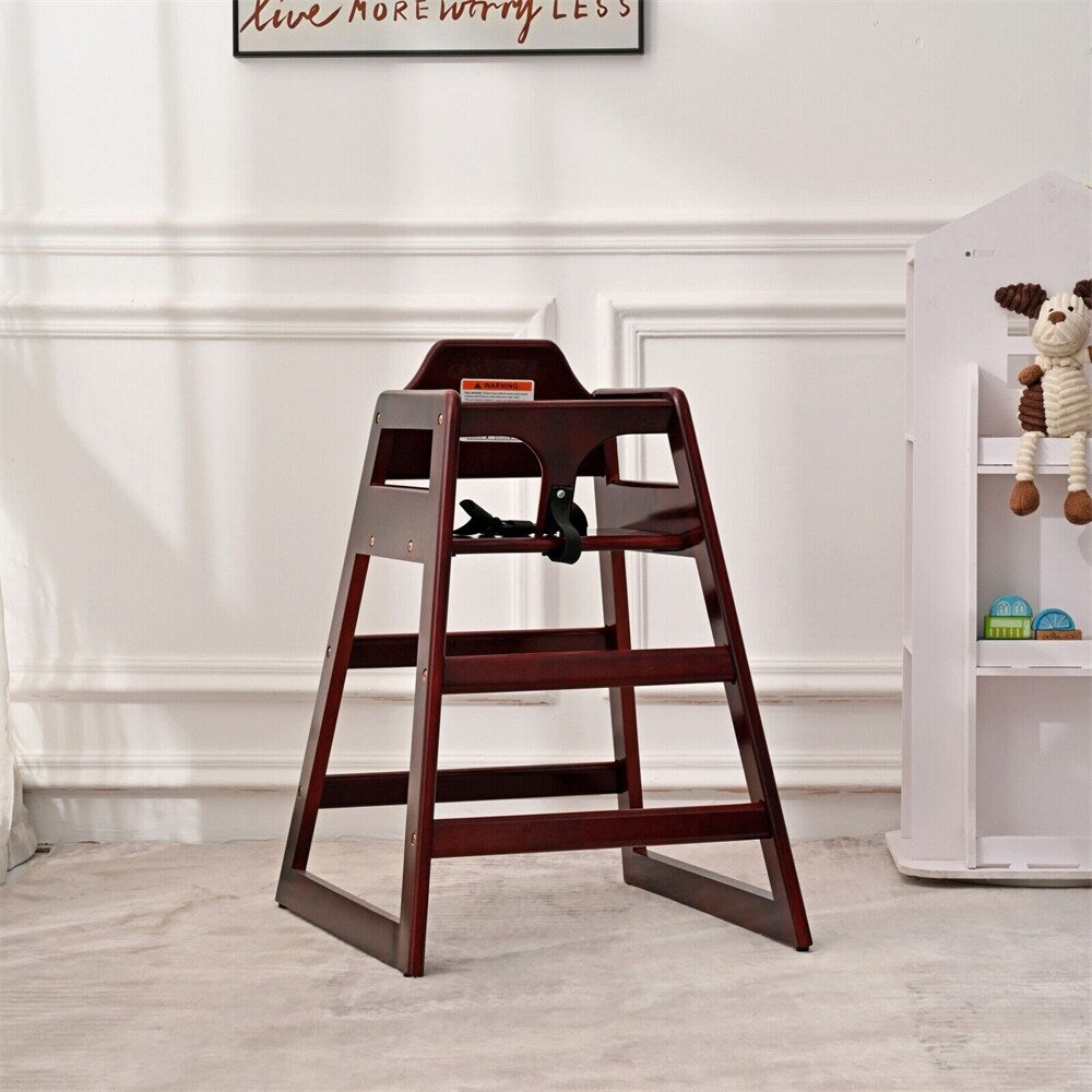 Wooden Double Solid Wood Feeding Baby Booster Chair