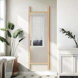 Wooden Frame Ladder-Style Wall Mirror - 64*21