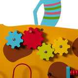 Wooden Giraffe Sensory Wall Game, Activity Toy Growth Chart for Playroom, Nursery, Preschool, and Doctors' Office