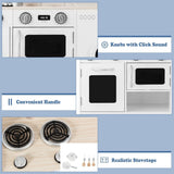 Wooden Kids Kitchen with Washing Machine - 31" x 12" x 35"