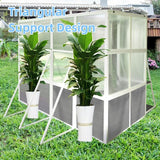 Wooden Lean to Greenhouses for Outdoors, Heavy Duty Walk in Green House for Outside Winter