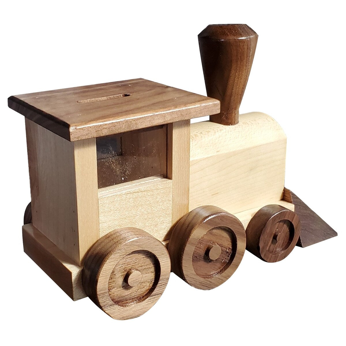 Wooden Locomotive Piggy Bank