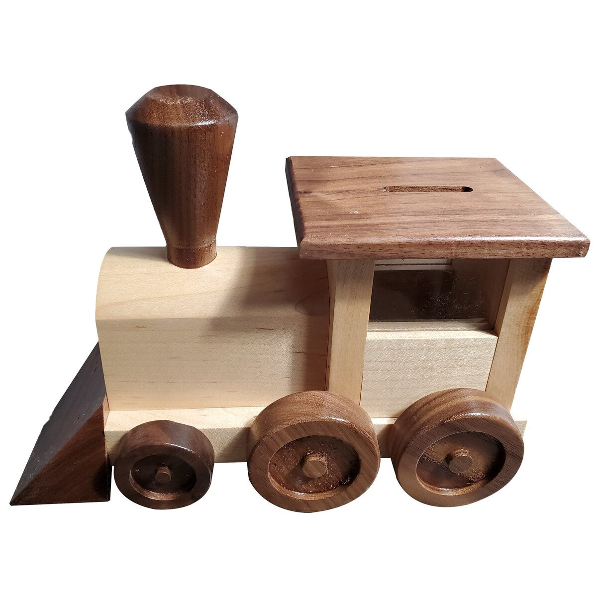 Wooden Locomotive Piggy Bank