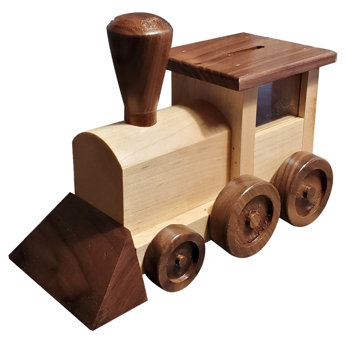 Wooden Locomotive Piggy Bank
