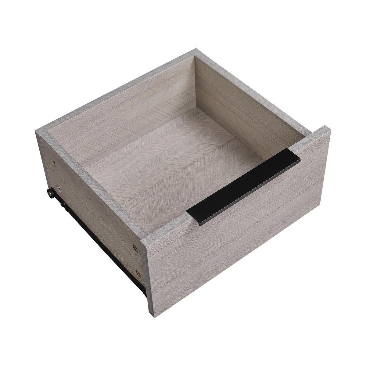Wooden Nightstand with Two Drawers for Bedrooms and Other Places.