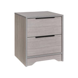 Wooden Nightstand with Two Drawers for Bedrooms and Other Places.