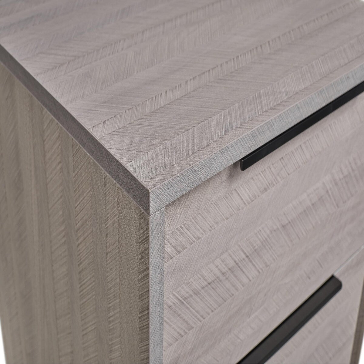 Wooden Nightstand with Two Drawers for Bedrooms and Other Places.