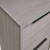 Wooden Nightstand with Two Drawers for Bedrooms and Other Places.