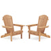 Wooden Outdoor Folding Adirondack Chair Set of 2/4 Wood Lounge Patio Chair for Garden,Half Assembled Backrest