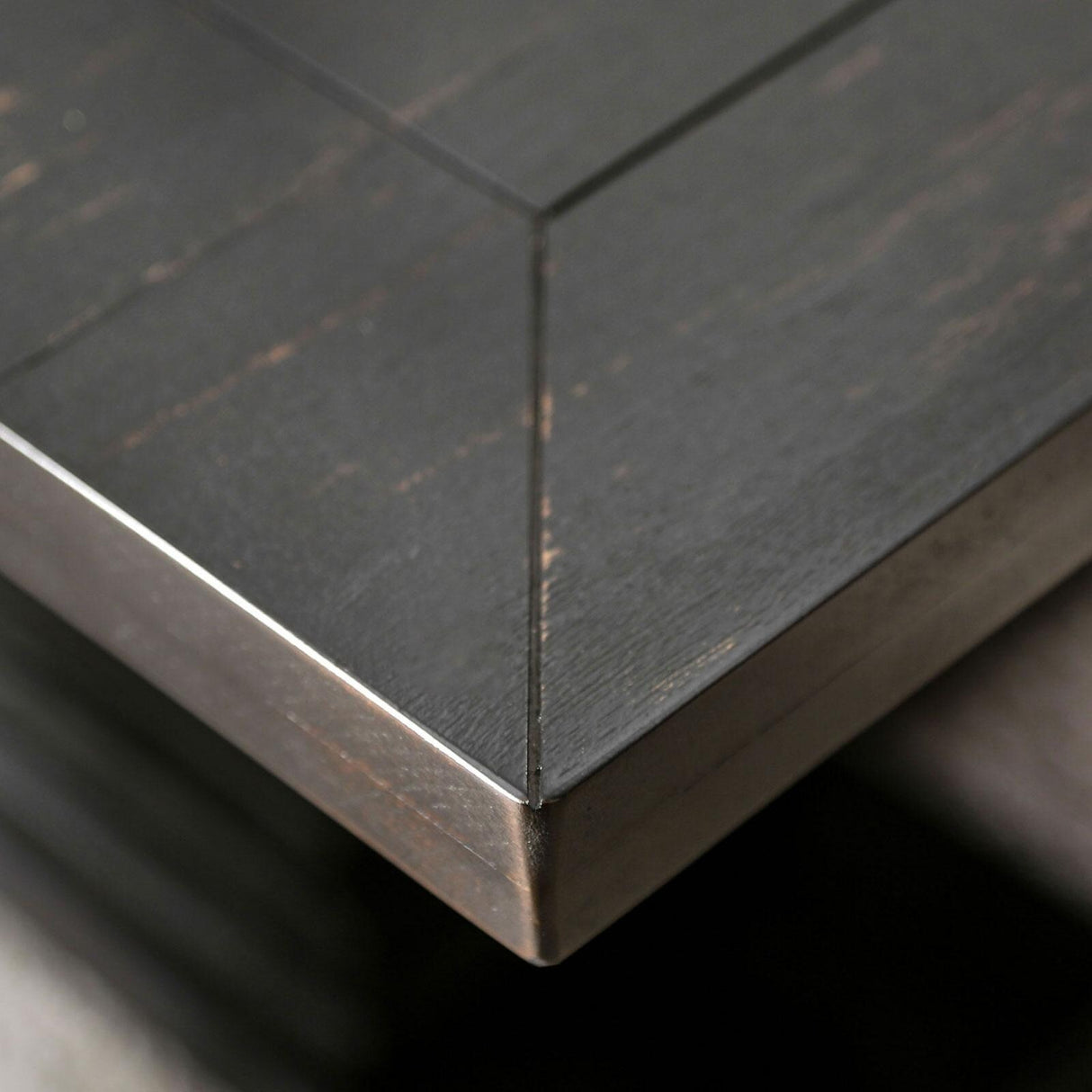 Wooden Pedestal Dining Table in Antique Black Finish