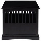 Wooden Pet Crate End Table with Lockable Door