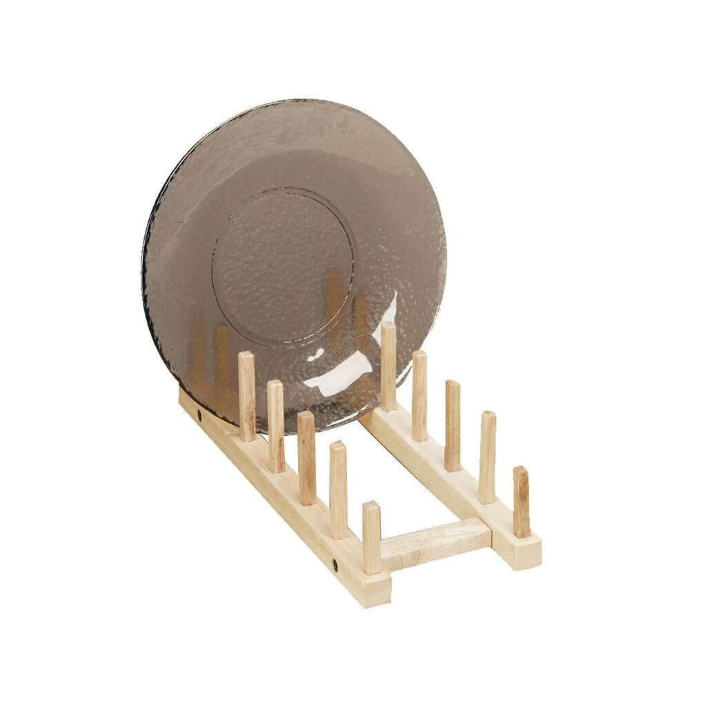 Wooden Plate Storage Rack, Set of 2