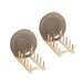 Wooden Plate Storage Rack, Set of 2