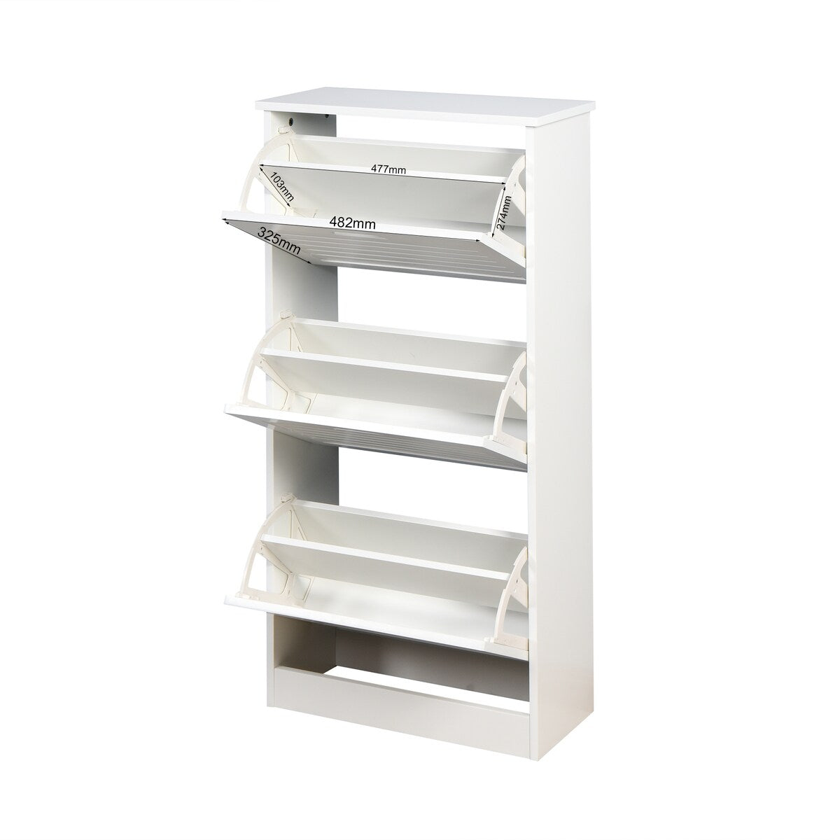 Wooden Shoe Cabinet for Entryway Storage Cabinet