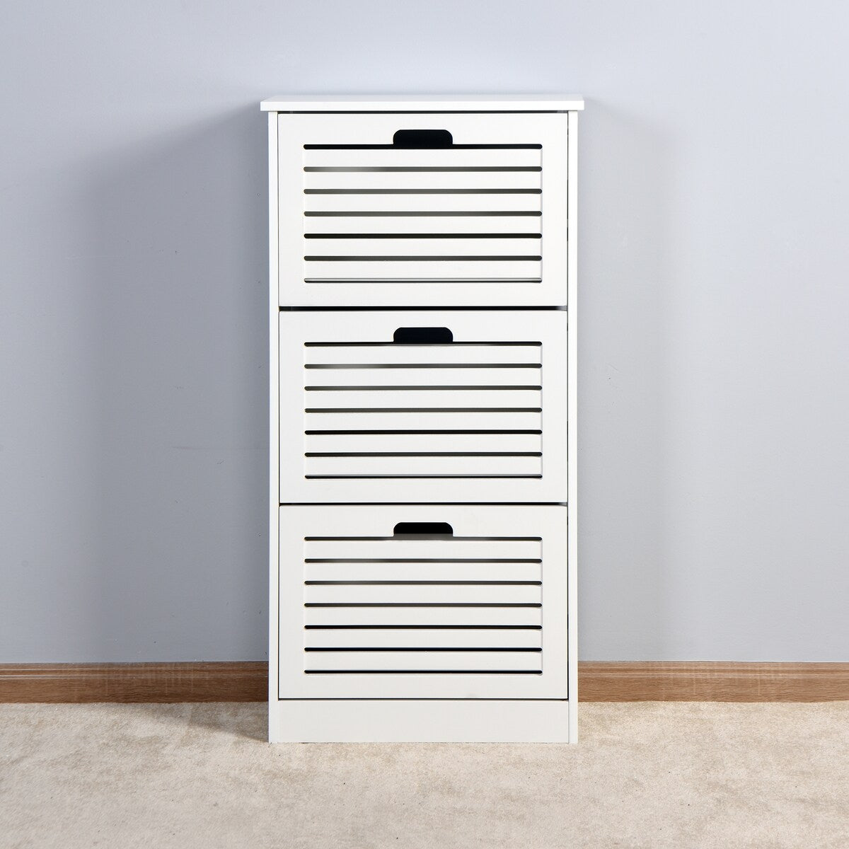 Wooden Shoe Cabinet for Entryway Storage Cabinet