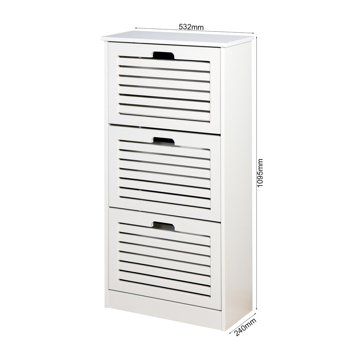 Wooden Shoe Cabinet for Entryway Storage Cabinet