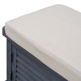Wooden Shoe Storage Bench with Removable Cushion, Cabinet