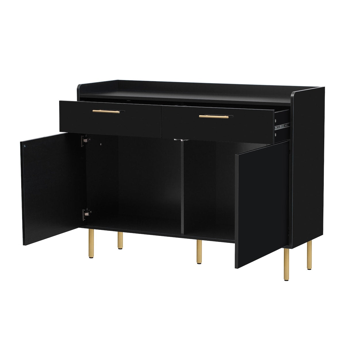 Wooden Storage Cabinet with Drawers