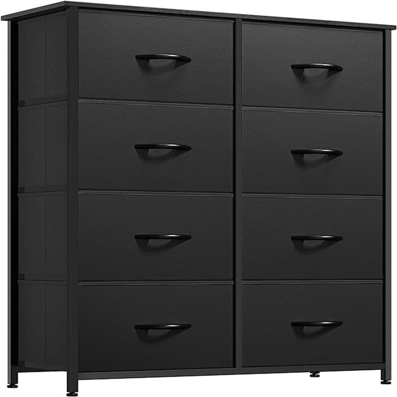 Wooden Top Easy Pull Fabric Bins