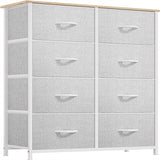 Wooden Top Easy Pull Fabric Bins