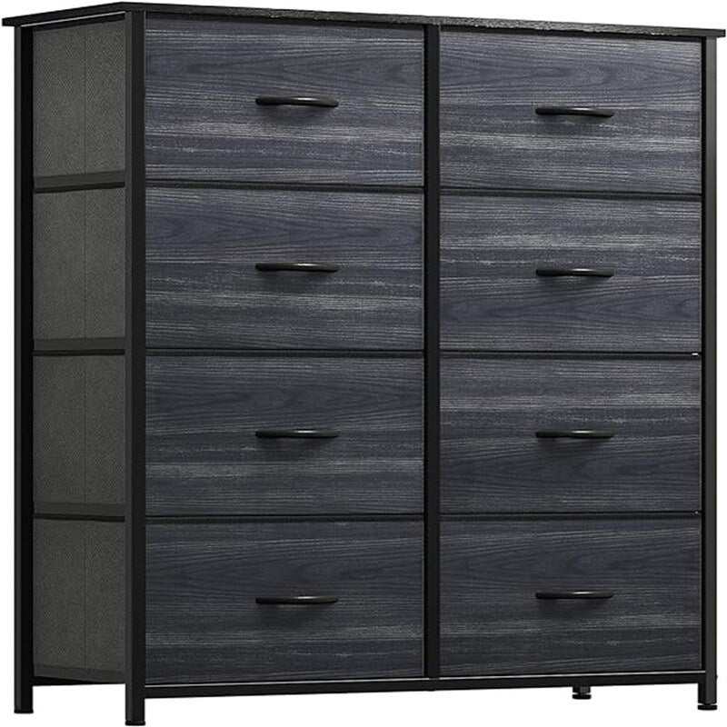 Wooden Top Easy Pull Fabric Bins